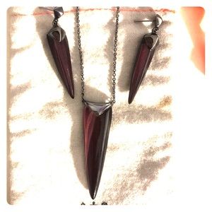 Alexis Bittar necklace and earrings set